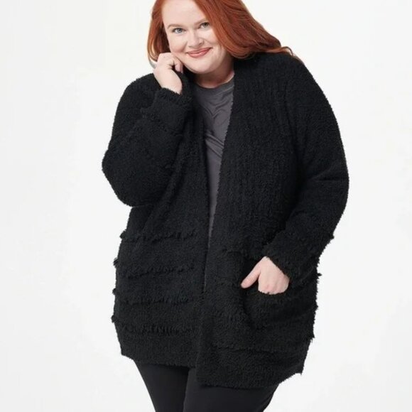 Barefoot Dreams Sweaters - NWT Barefoot Dreams | Cozychic® Boardwalk Cardigan in Black